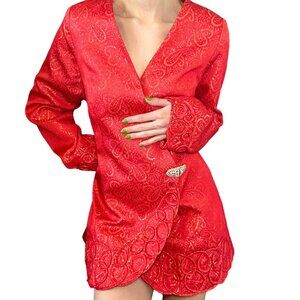 Red vintage blazer dress